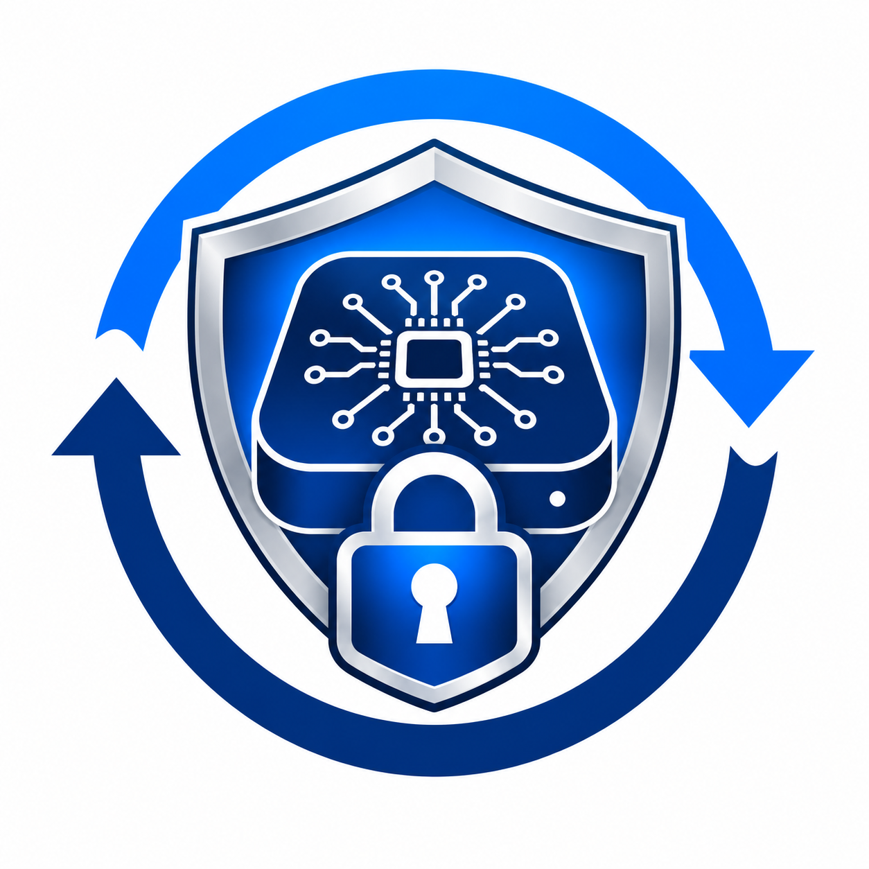 Shield surrounding a local compute device